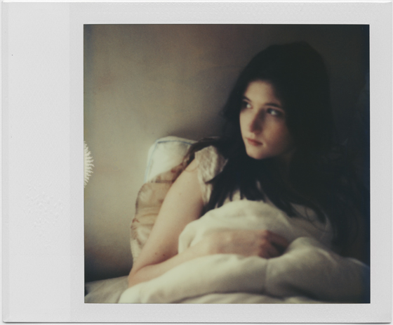 A 1960s wedding gown makes the perfect nostalgic subject for a Polaroid